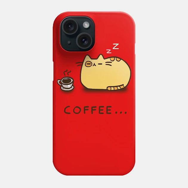 Coffee Cat Phone Case by Artbert