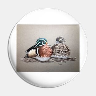 Wood Ducks Pin