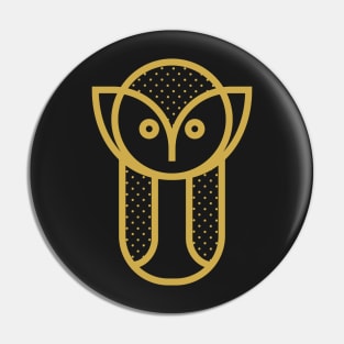 Geometric Owl Pin