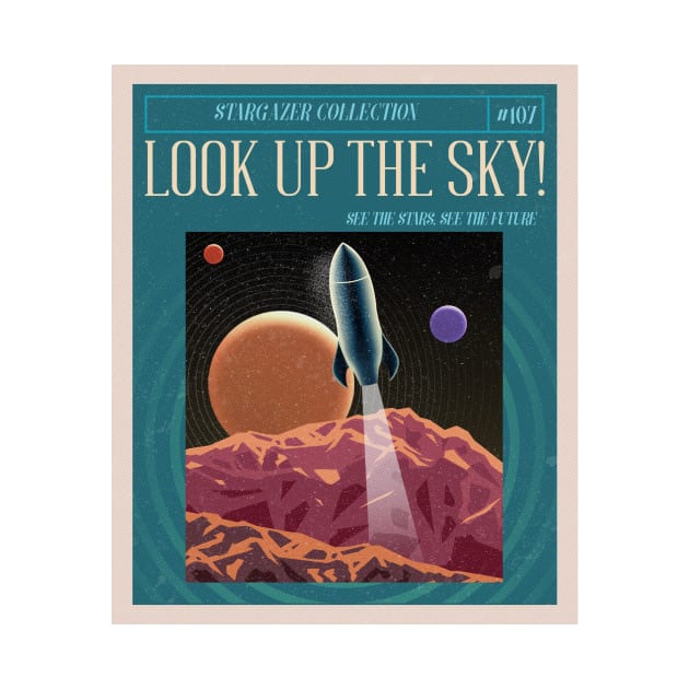 Vintage Stargazing Look Up the Sky by 46 DifferentDesign