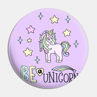 Unicorn Neck Gator Be a Unicorn Purple Unicorn Pin