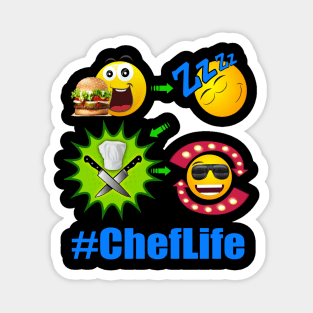 Chef Life Cooking Lifestyle #ChefLife Cheese Burger Magnet