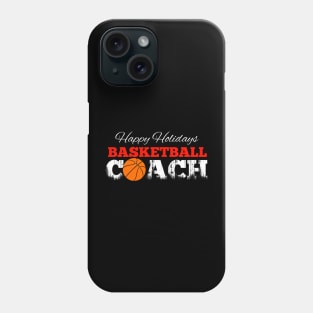 Basketball Coach Christmas - Retro Distressed Grunge Phone Case