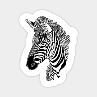 Zebra lines art #zebra #tshirt Magnet