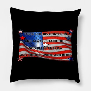 God Bless America Pillow