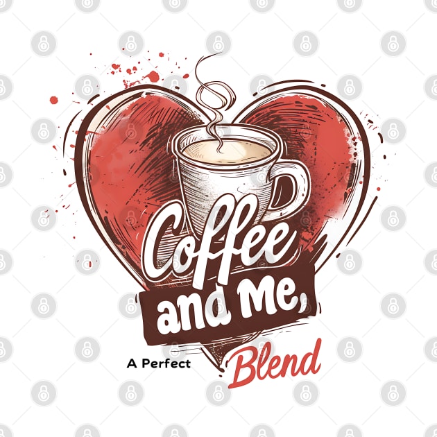 Coffee and Me, A Perfect Blend by Printashopus