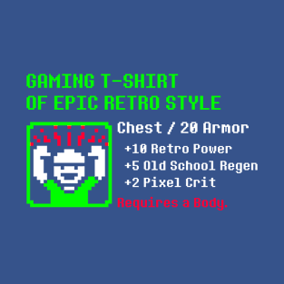 Gaming T-Shirt of Epic Retro Style T-Shirt