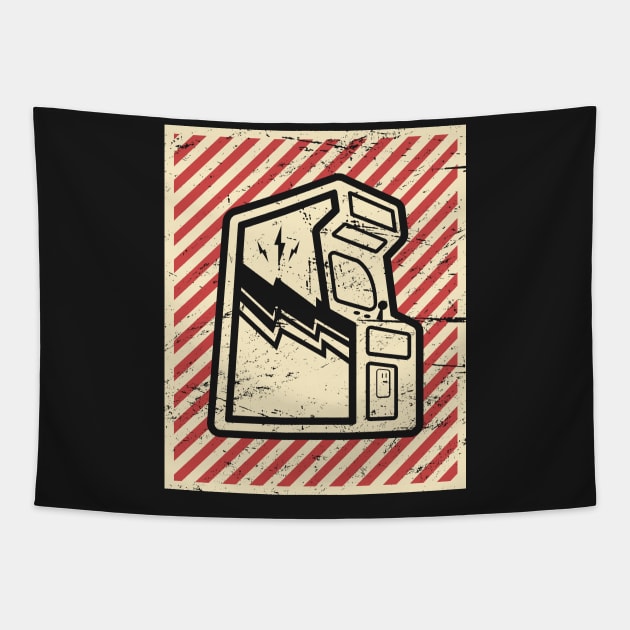 Vintage Distressed Arcade Machine Tapestry by MeatMan