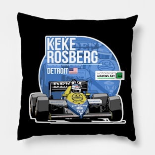 Keke Rosberg 1985 Detroit Pillow