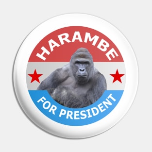 Harambe for President Pin