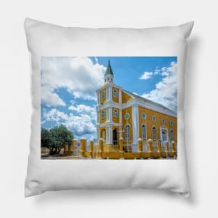The Temple Emanu-El Willemstad Curacao Pillow