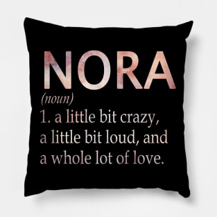 Nora Girl Name Definition Pillow