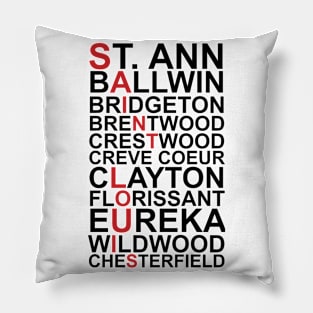 St. Louis Neighborhoods Pillow