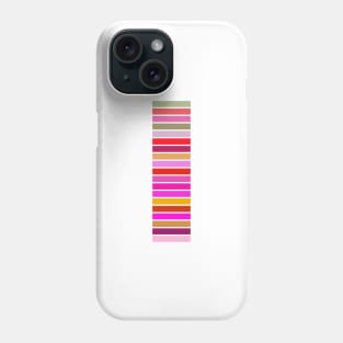 Rainbow blocks, colourful horizontal bars, spreading energy and good mood Phone Case