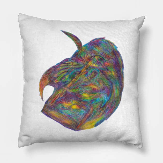 Hand drawing Pillow by sonigque