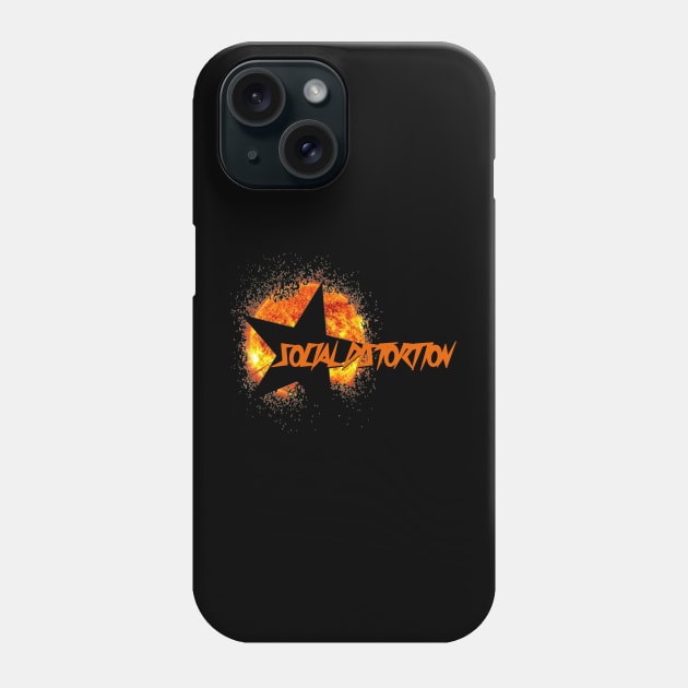 Social Distortion sun star fall Phone Case by hany moon