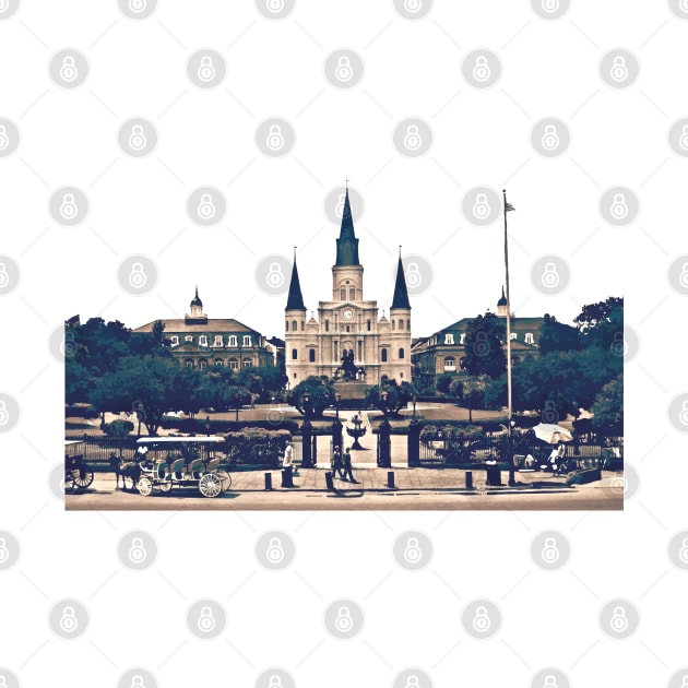 New Orleans Jackson Square Iconic Nola French Quarter Cityscape Travel Lifestyle by Little Shop of Nola