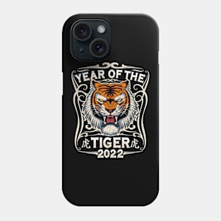 Vintage 2022 Year of the Tiger Chinese Zodiac Horoscope Phone Case