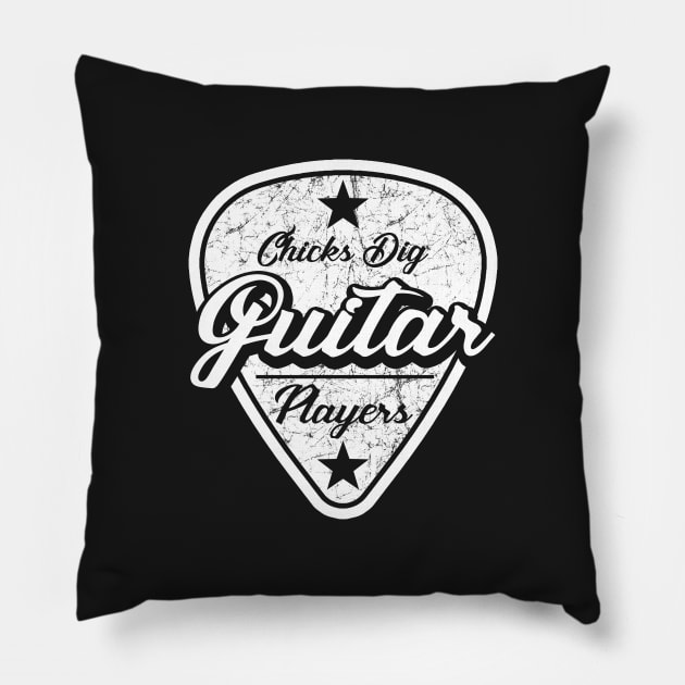 Chicks dig guitar players Pillow by OsFrontis