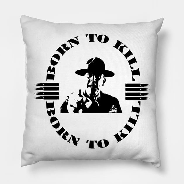 born to kill Pillow by horrorshirt