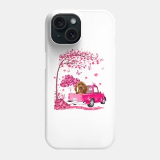 Valentine's Day Love Pickup Truck Vizsla Phone Case