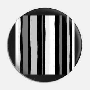 Striped black and white pattern Pin