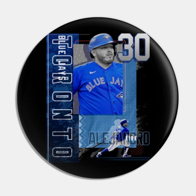 Alejandro Kirk Baseball Paper Poster Blue Jays 2 - Alejandro Kirk - Pin