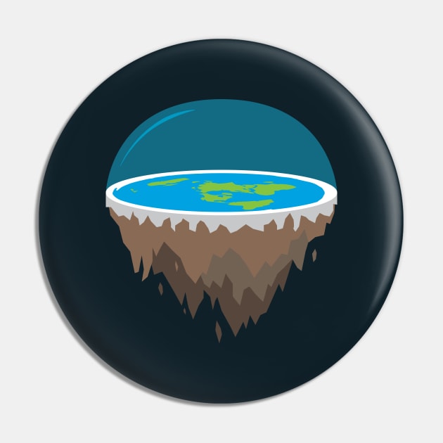 Flat Earth Pin by silentboy