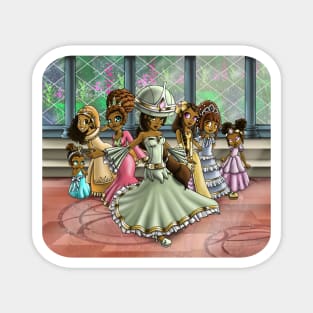 African American Princesses Magnet