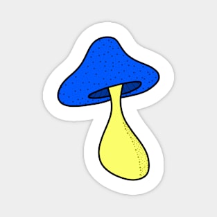 Blue Mushroom Magnet