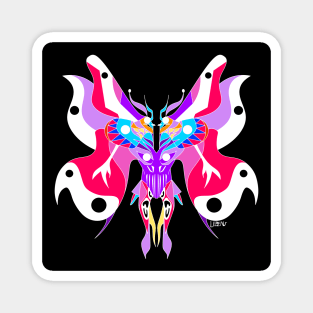 the mothman wizard ecopop cryptid pattern kaiju art Magnet