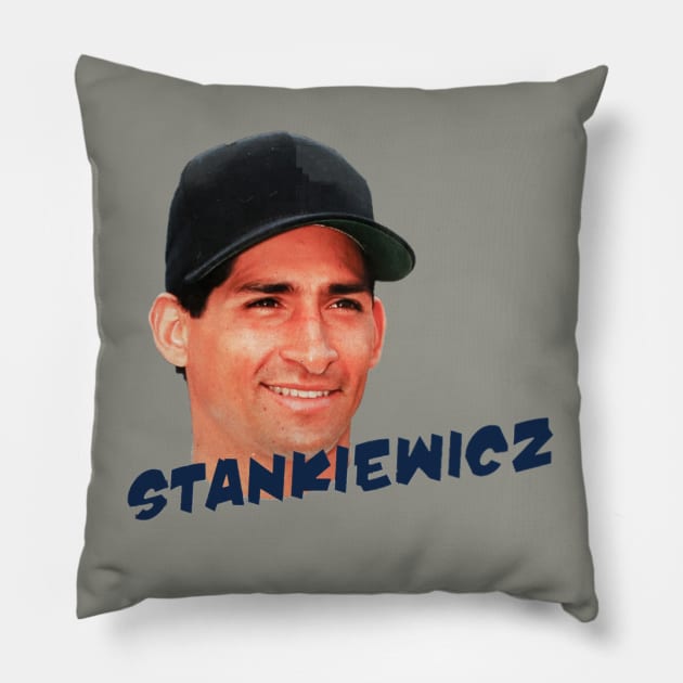 Andy Stankiewicz Tribute Pillow by Bleeding Yankee Blue