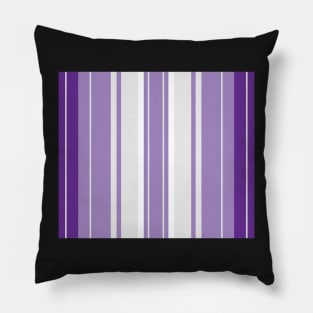 Strips - purple and white. Pillow