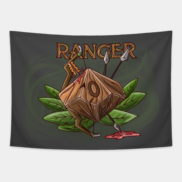 Ranger Dice Funny Dungeons And Dragons DND D20 Lover Tapestry by Bingeprints