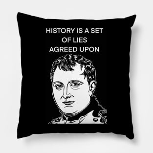 NAPOLEON quote .3 - ink portrait Pillow