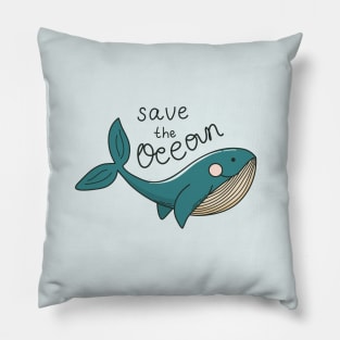 Save the Ocean Pillow