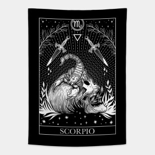 Zodiac sign tarot card Scorpio Tapestry