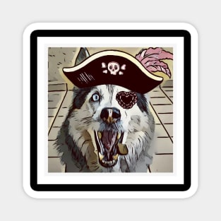 Husky pirate Magnet