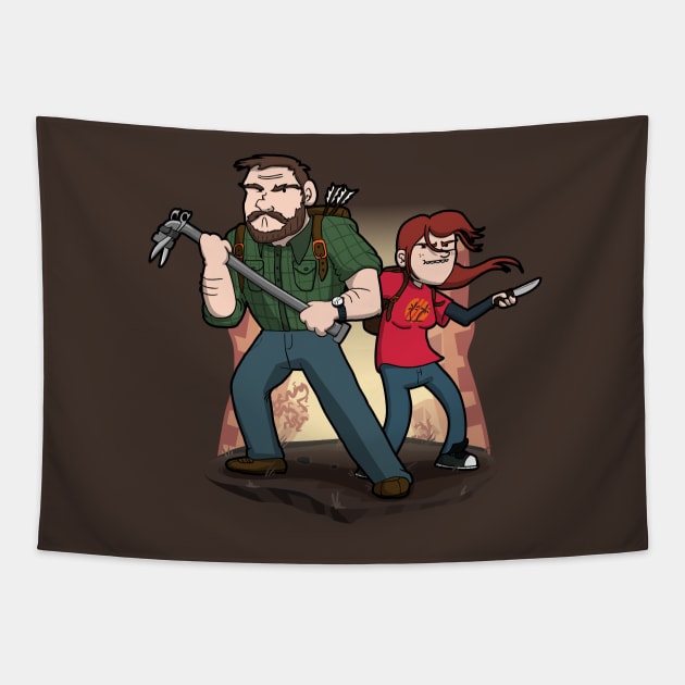 Post-Apocalyptic Dynamic Duo! Tapestry by Aniforce