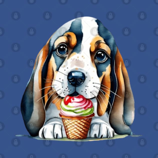 Cute dog eating ice cream gift ideas for all by WeLoveAnimals