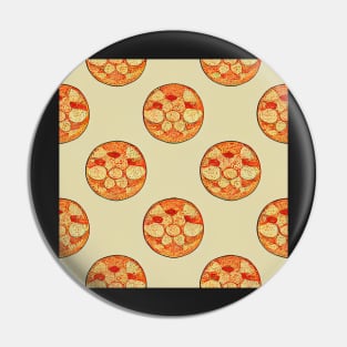 Round Pizza Time Pin