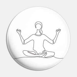 One Line Yoga Pin