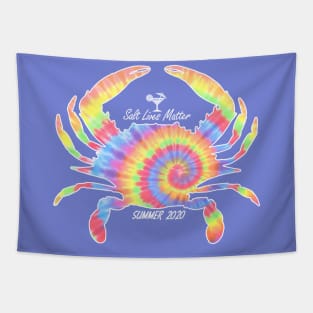 Tie Dye Crab Salt Lives Matter Social Distancing Summer 2020 Tapestry