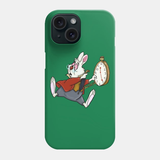 I'm Late, I'm Late! Phone Case by tesiamarieart