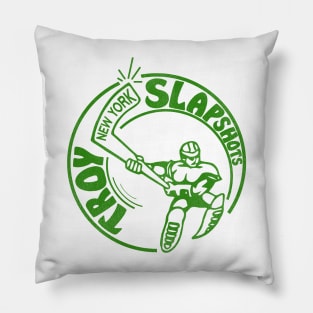 Defunct Troy Slapshots New York Hockey Team Pillow