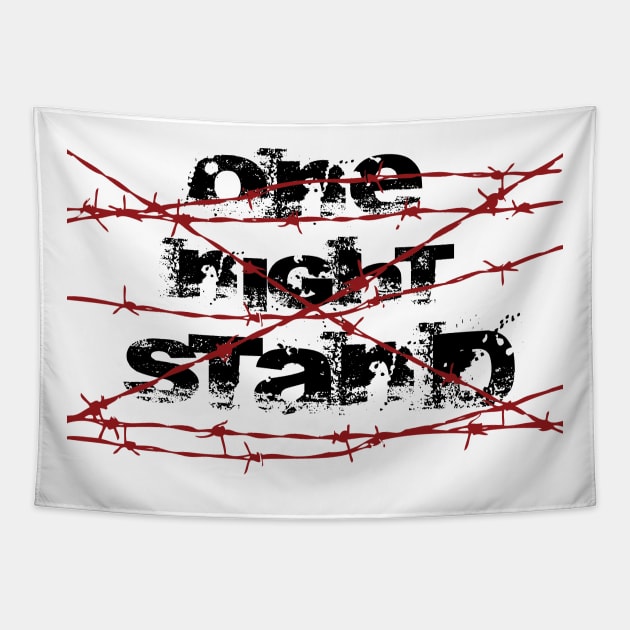 one night stand Tapestry by horrorshirt