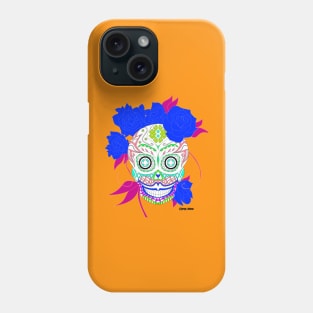 the white catrina in mexican calavera ecopop Phone Case