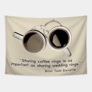 Sharing Coffee Tapestry