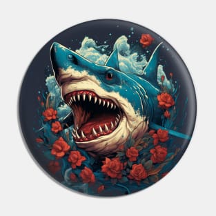 Romantic Shark Pin