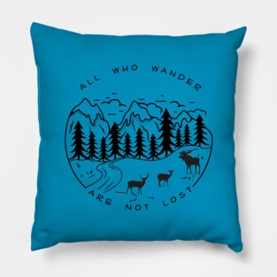 Mountain Hiking Trail Apparel Pillow